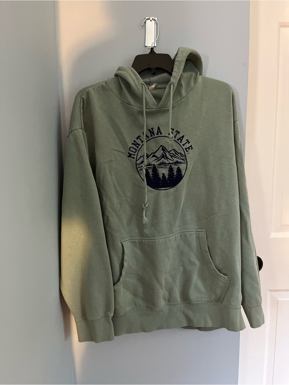 Montana State Sage Green Pullover Hoodie